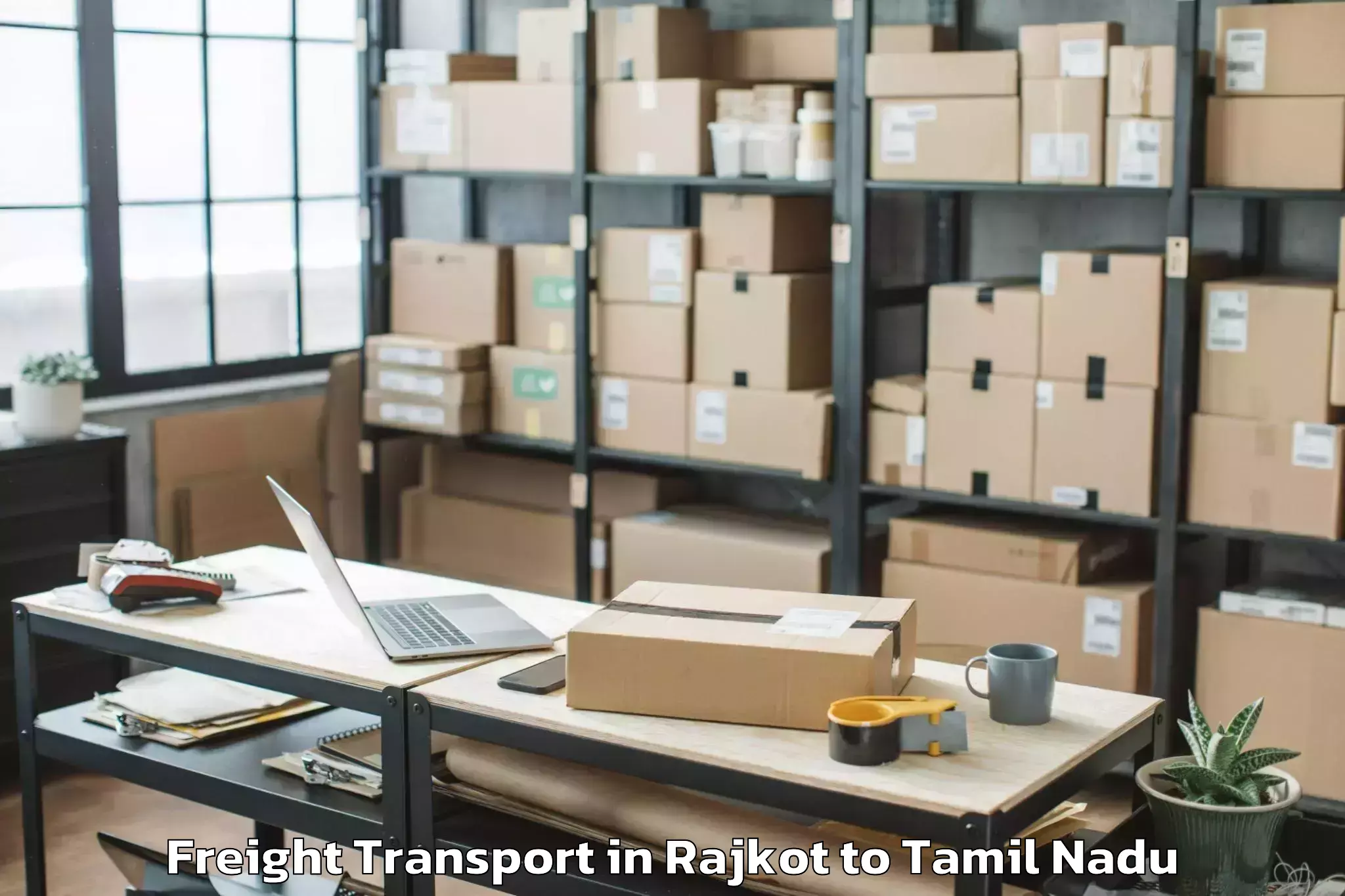 Discover Rajkot to Pallikonda Freight Transport